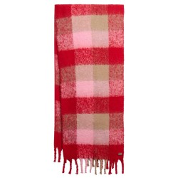 шал,ръкавици,шапки,и,шалове,superdry,w9310084a,scarf,red,pink,(punch,pink,check)