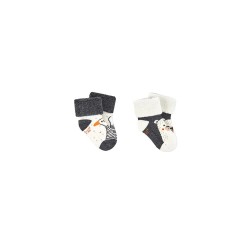 чорапи,детски,чорапи,boboli,192002,socks,vigore,anthracite,(white,grey)