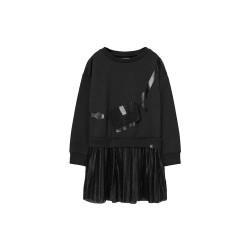рокля,детски,поли,и,рокли,boboli,fleece,combined,dress,black