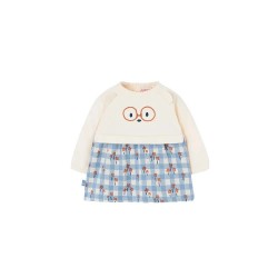 рокля,детски,поли,и,рокли,boboli,fleece,combined,dress,raw,(white)