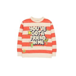 поларена,блуза,детски,блузи,boboli,fleece,striped,sweatshirt,sandía,(orange)