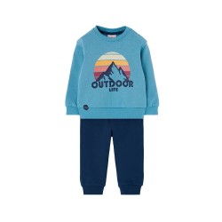 анцуг,детски,анцузи,boboli,fleece,tracksuit,lake,(blue)