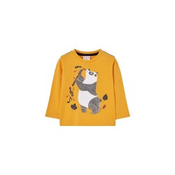 тениска,детски,тениски,boboli,knit,basic,long,sleeve,t,shirt,mustard,(yellow)