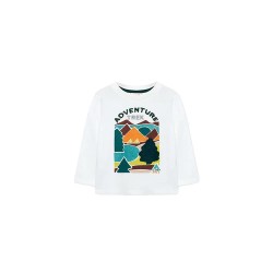 тениска,детски,тениски,boboli,knit,long,sleeve,t,shirt,chemical,white,8,(white)
