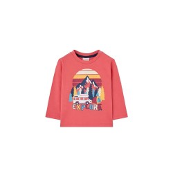 тениска,детски,тениски,boboli,knit,long,sleeve,t,shirt,coral,(red)