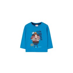 тениска,детски,тениски,boboli,knit,long,sleeve,t,shirt,ocean,(blue)