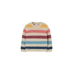 блуза,детски,блузи,boboli,knitwear,striped,sweater,cream,(beige)