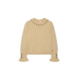 блуза,детски,блузи,boboli,knitwear,sweater,cream,1,(beige)