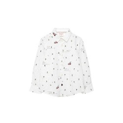риза,с,дълъг,ръкав,детски,ризи,boboli,poplin,printed,long,sleeve,shirt,ski,print,(white)