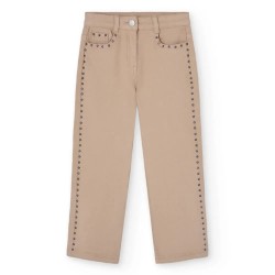 Панталони Boboli Stretch Twill pants - Beige (Camel) панталони,детски,панталони,boboli,stretch,twill,pants,beige,(camel)