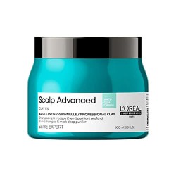 хигиена,коса,l´oreal,paris,scalp,advanced,anti,oiliness,2in1,&,mask,deep,purifer,clay,500ml,two,in,one,shampoo,clear
