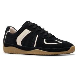 обувки,дамски,маратонки,clarks,shoes,meridor,lo,trainers,black,combi,suede