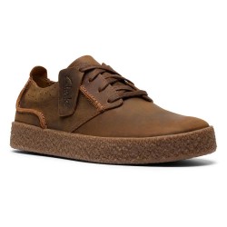 обувки,мъжки,маратонки,clarks,shoes,streethilllace,trainers,beeswax,leather,(brown)