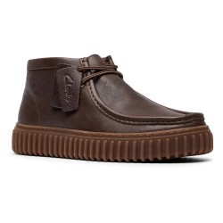 обувки,мъжки,боти,clarks,shoes,torhill,hi,booties,dark,brown,leather