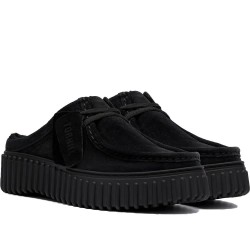 обувки,дамски,обувки,clarks,shoes,torhill,mule,shoes,black,suede