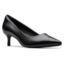 Обувки Clarks shoes Zarey Court heel shoes - Black (Black Leather) обувки,дамски,обувки,clarks,shoes,zarey,court,heel,shoes,black,(black,leather)