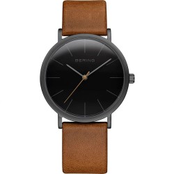 часовник,часовници,bering,13436,522,watch,brown,(brown,leather,black)