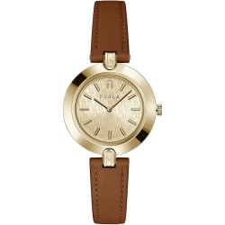 часовник,часовници,furla,ww00002002l2,watch,golden,(brown,leather,golden)