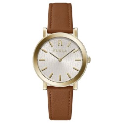часовник,часовници,furla,ww00003002l2,watch,brown,(brown,leather,grey)