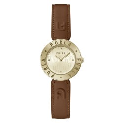 часовник,часовници,furla,ww00004002l2,watch,brown,(brown,leather,golden)