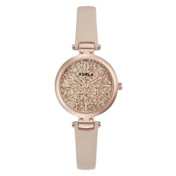 Часовник Furla WW00018008L3 woman watch - Golden (Pink Leather / Pink) часовник,часовници,furla,ww00018008l3,woman,watch,golden,(pink,leather,pink)