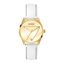часовник,часовници,guess,gw0399l1,watch,white,(white,leather,golden)