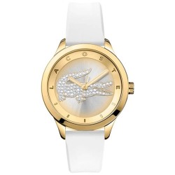 часовник,часовници,lacoste,2000916,watch,golden,(white,leather,sea,bream)