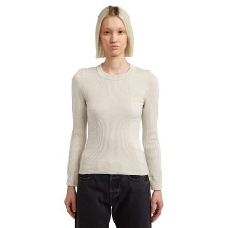 Блуза G-Star 3D Biker sweater - Beige (Whitebait / Dark Brick) блуза,дамски,пуловери,дамски,плетени,дрехи,g,star,3d,biker,sweater,beige,(whitebait,dark,brick)