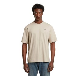 Тениска G-Star Boxy Base short sleeve T-shirt - Beige (Dark Brick) тениска,мъжки,тениски,g,star,boxy,base,short,sleeve,t,shirt,beige,(dark,brick)