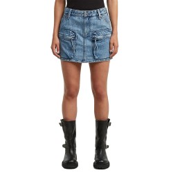 Пола G-Star Cargo short skirt - Blue (Faded Blue Star) пола,дамски,поли,и,рокли,g,star,cargo,short,skirt,blue,(faded,blue,star)