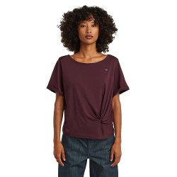 Тениска G-Star Knot short sleeve T-shirt - Purple (Maroon) тениска,дамски,тениски,g,star,knot,short,sleeve,t,shirt,purple,(maroon)