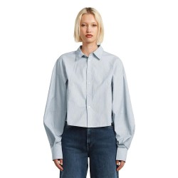 Риза с дълъг ръкав G-Star Macro Balloon long sleeve shirt - Blue (Ash Blue Micro Stripe) риза,с,дълъг,ръкав,дамски,ризи,g,star,macro,balloon,long,sleeve,shirt,blue,(ash,blue,micro,stripe)