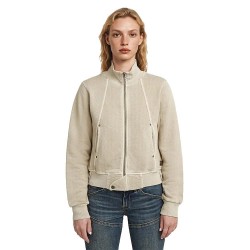 Блуза G-Star Overdyed Slim Track full zip sweatshirt - Beige (Dark Brick GD) блуза,дамски,блузи,g,star,overdyed,slim,track,full,zip,sweatshirt,beige,(dark,brick,gd)