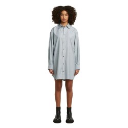 Рокля G-Star Oversized Woven long sleeve dress - Salute / White Oxford (Grey) рокля,дамски,поли,и,рокли,g,star,oversized,woven,long,sleeve,dress,salute,white,oxford,(grey)