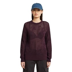блуза,дамски,пуловери,дамски,плетени,дрехи,g,star,pointelle,sweater,maroon,(purple)