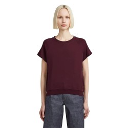 Тениска G-Star Raglan short sleeve T-shirt - Purple (Maroon) тениска,дамски,тениски,g,star,raglan,short,sleeve,t,shirt,purple,(maroon)