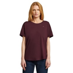 Тениска G-Star Rolled Up Sl Boyfriend short sleeve T-shirt - Purple (Maroon) тениска,дамски,тениски,g,star,rolled,up,sl,boyfriend,short,sleeve,t,shirt,purple,(maroon)
