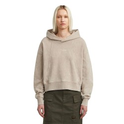 Суичър G-Star Washed A Line Script hoodie - Beige (Dark Brick Smokey GD) суичър,дамски,блузи,g,star,washed,a,line,script,hoodie,beige,(dark,brick,smokey,gd)