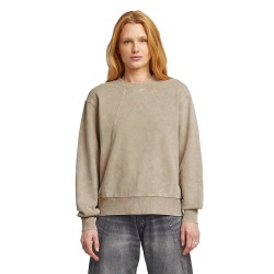 блуза,дамски,блузи,g,star,washed,a,line,script,sweatshirt,dark,brick,smokey,gd,(beige)