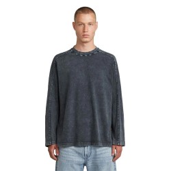 Тениска G-Star Washed Boxy long sleeve T-shirt - Grey (Salute Smokey GD) тениска,мъжки,тениски,g,star,washed,boxy,long,sleeve,t,shirt,grey,(salute,smokey,gd)