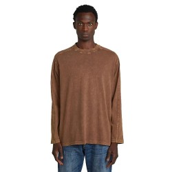 Тениска G-Star Washed Boxy long sleeve T-shirt - Brown (Potting Soil Smokey GD) тениска,мъжки,тениски,g,star,washed,boxy,long,sleeve,t,shirt,brown,(potting,soil,smokey,gd)