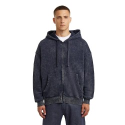 Блуза G-Star Washed Loose full zip sweatshirt - Blue / Grey (Salute Smokey GD) блуза,мъжки,пуловери,g,star,washed,loose,full,zip,sweatshirt,blue,grey,(salute,smokey,gd)