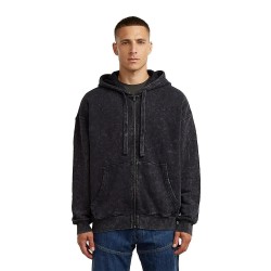 Блуза G-Star Washed Loose full zip sweatshirt - Black (Dark Black Smokey GD) блуза,мъжки,пуловери,g,star,washed,loose,full,zip,sweatshirt,black,(dark,black,smokey,gd)