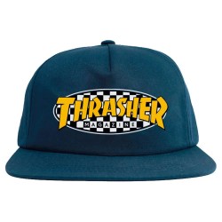 шапка,всички,шапки,thrasher,checkered,oval,snapaback,cap,blue,(navy)