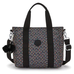 чанта,всички,чанти,kipling,asseni,mini,5l,tote,bag,geo,feather,(black)