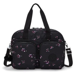 чанта,за,през,рамо,всички,чанти,kipling,defea,xl,28l,shoulder,bag,night,flower,(black)