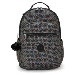 раница,раници,kipling,seoul,27l,backpack,geo,feather,(grey)