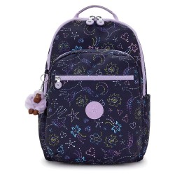 раница,раници,kipling,seoul,college,extra,32l,backpack,unicorn,star,(blue)