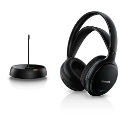 слушалки,слушалки,philips,shc5200,wireless,headphones,refurbished,black,(black)