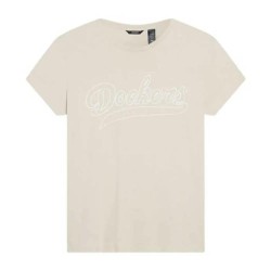тениска,дамски,тениски,dockers,graphic,slim,short,sleeve,t,shirt,athletic,logo,wome,(beige)